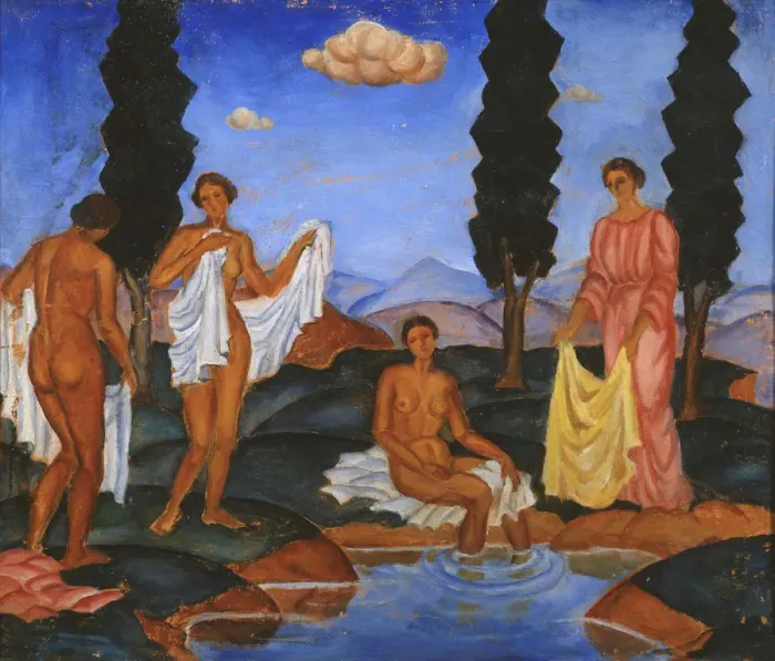 Framed Print : Bathers, 1910. Artist: Zak, Eugeniusz (1884-1926) Framed Print : Bathers, 1910. Artist: Zak, Eugeniusz (1884-1926)
