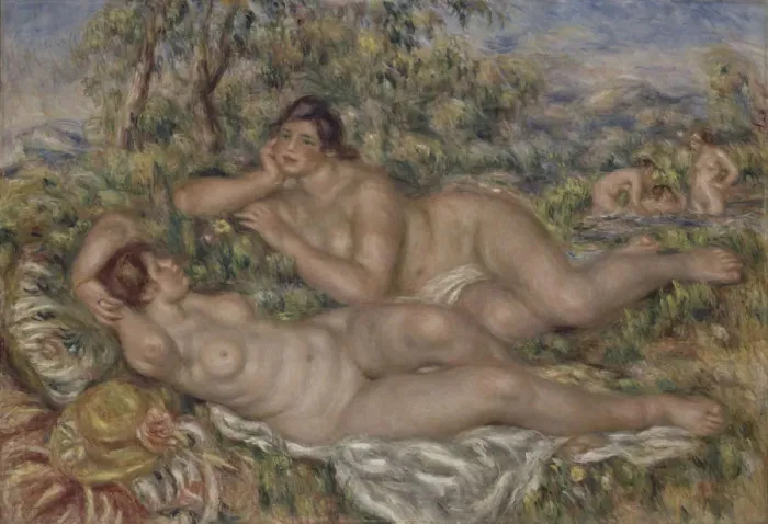 Framed Print : The Bathers, 1918-1919. Artist: Renoir, Pierre Auguste (1841-1919) Framed Print : The Bathers, 1918-1919. Artist: Renoir, Pierre Auguste (1841-1919)