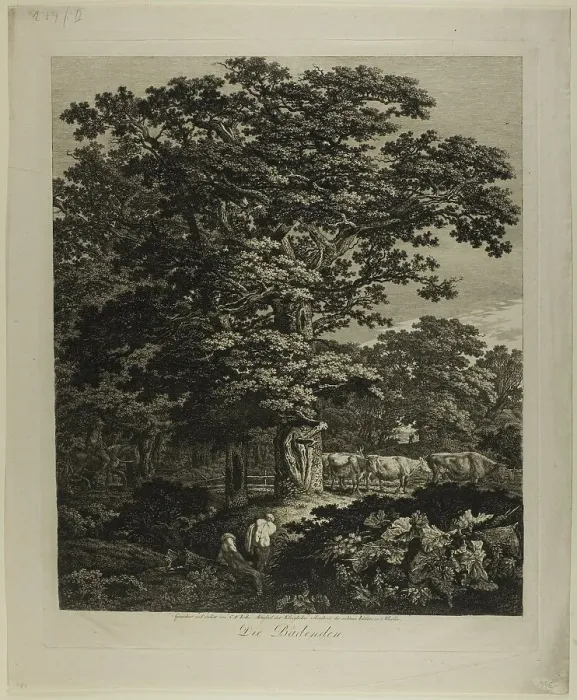 Framed Print : Bathers, c. 1799. Creator: Carl Wilhelm Kolbe the elder Framed Print : Bathers, c. 1799. Creator: Carl Wilhelm Kolbe the elder