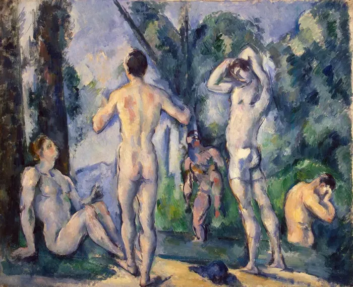 Framed Print : Bathers, c. 1890. Artist: Cezanne, Paul (1839-1906) Framed Print : Bathers, c. 1890. Artist: Cezanne, Paul (1839-1906)