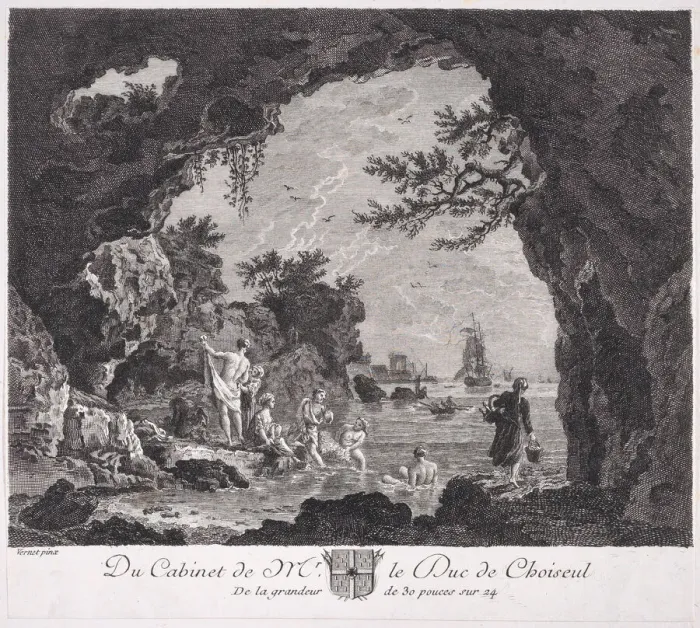 Framed Print : The Bathers, ca. 1760. Creator: Unknown Framed Print : The Bathers, ca. 1760. Creator: Unknown