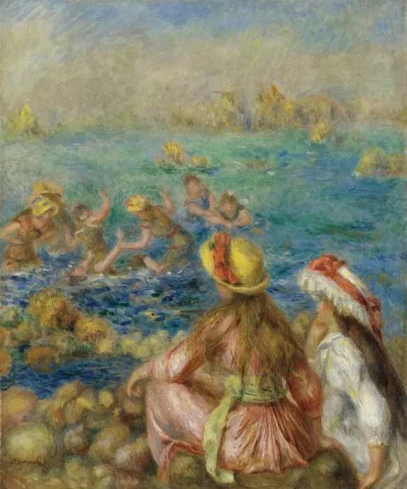 Framed Print : Bathers (Les Baigneuses), ca 1892 Framed Print : Bathers (Les Baigneuses), ca 1892