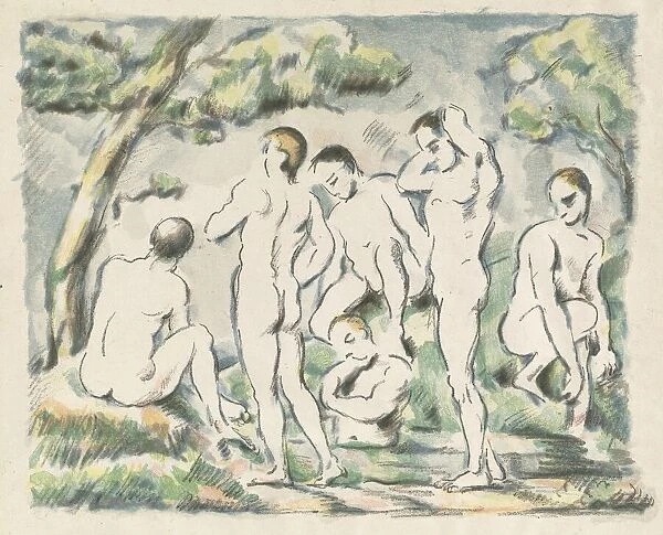 The Bathers (Small Plate), 1897. Creator: Paul Cezanne