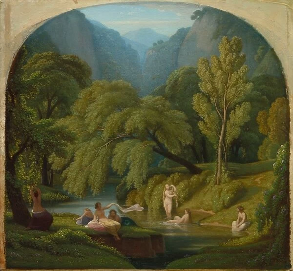 The Bathers, Souvenir of the Banks of the Anio River at Tivoli, c. 1860  /  1861. Creator