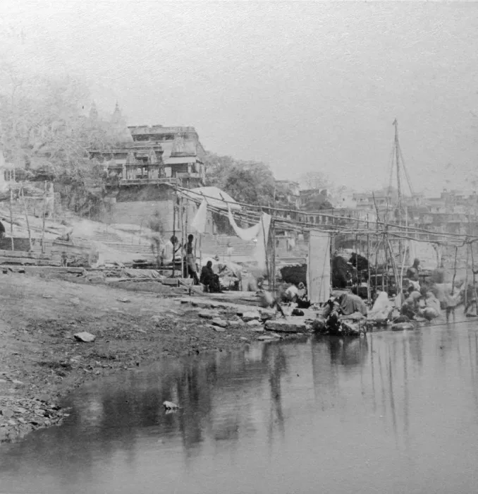 Framed Print : Bathing ghat, Benares, India, late 19th or early 20th century. Artist: BW Kilburn Framed Print : Bathing ghat, Benares, India, late 19th or early 20th century. Artist: BW Kilburn