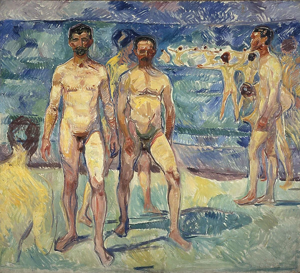 Bathing Men. Artist: Munch, Edvard (1863-1944)