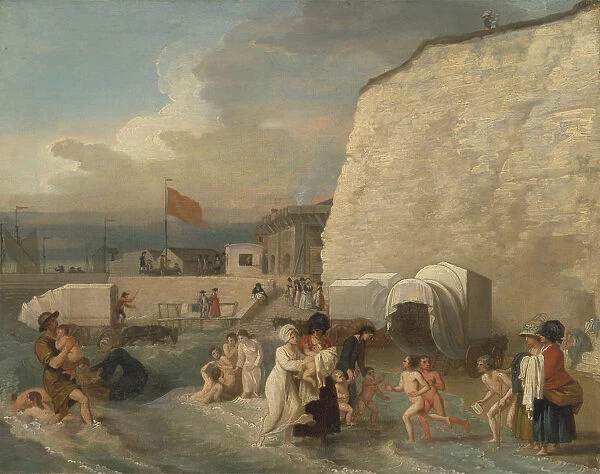 The Bathing Place at Ramsgate, ca 1788. Artist: West, Benjamin (1738-1820)