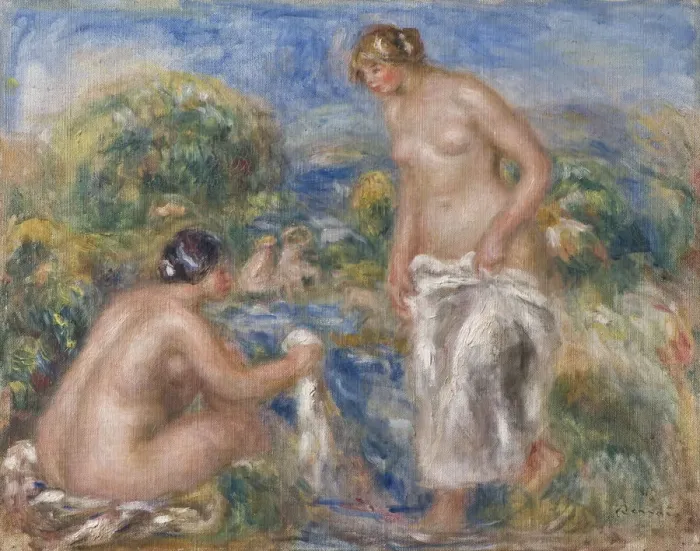 Framed Print : Bathing Women Framed Print : Bathing Women