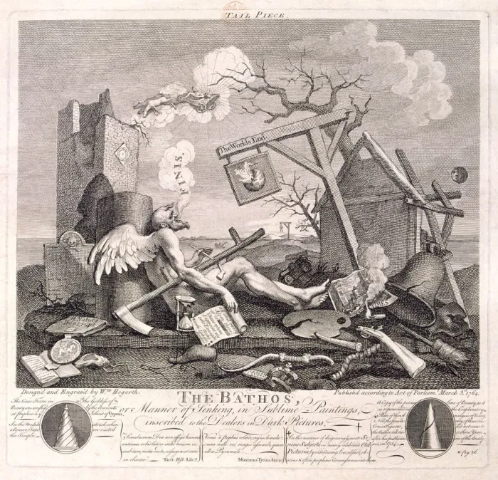 Framed Print : The Bathos, 1764. Artist: William Hogarth Framed Print : The Bathos, 1764. Artist: William Hogarth