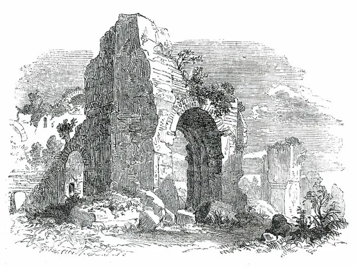 Framed Print : Baths of Caracalla - Rome, 1850. Creator: Unknown Framed Print : Baths of Caracalla - Rome, 1850. Creator: Unknown