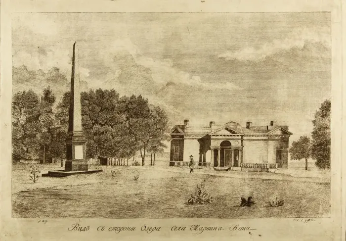 Framed Print : Baths of the Maryino Village, 1791. Artist: Camporesi, Francesco (1747-1831) Framed Print : Baths of the Maryino Village, 1791. Artist: Camporesi, Francesco (1747-1831)