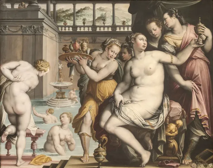 Framed Print : Bathsheba at Her Bath, 1573-1574. Creator: Zucchi, Jacopo (c. 1541-c. 1590) Framed Print : Bathsheba at Her Bath, 1573-1574. Creator: Zucchi, Jacopo (c. 1541-c. 1590)