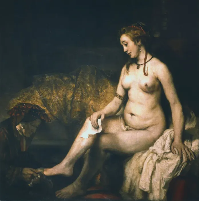 Framed Print : Bathsheba at her Bath, 1654. Artist: Rembrandt Harmensz van Rijn Framed Print : Bathsheba at her Bath, 1654. Artist: Rembrandt Harmensz van Rijn