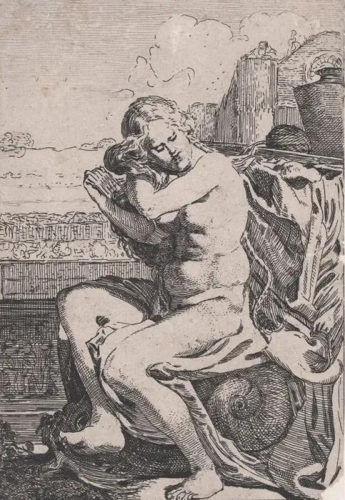 Framed Print : Bathsheba Combing Her Hair, ca. 1615. Creator: Willem Pietersz. Buytewech Framed Print : Bathsheba Combing Her Hair, ca. 1615. Creator: Willem Pietersz. Buytewech