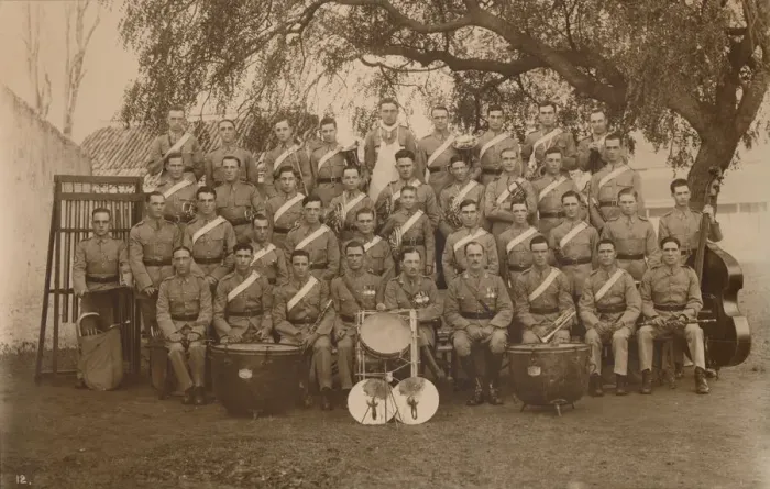 Framed Print : The Battalion Band of the First Battalion, The Queens Own Royal West Kent Regiment. Poona, India, 1 Framed Print : The Battalion Band of the First Battalion, The Queens Own Royal West Kent Regiment. Poona, India, 1