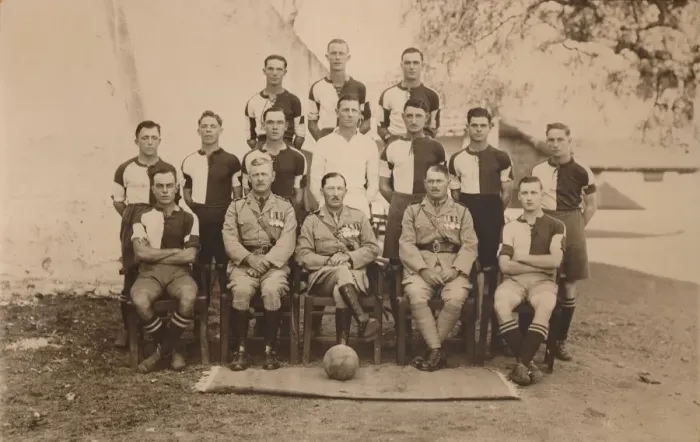 Framed Print : The Battalion Football Team of the First Battalion, The Queens Own Royal West Kent Regiment. Poona Framed Print : The Battalion Football Team of the First Battalion, The Queens Own Royal West Kent Regiment. Poona