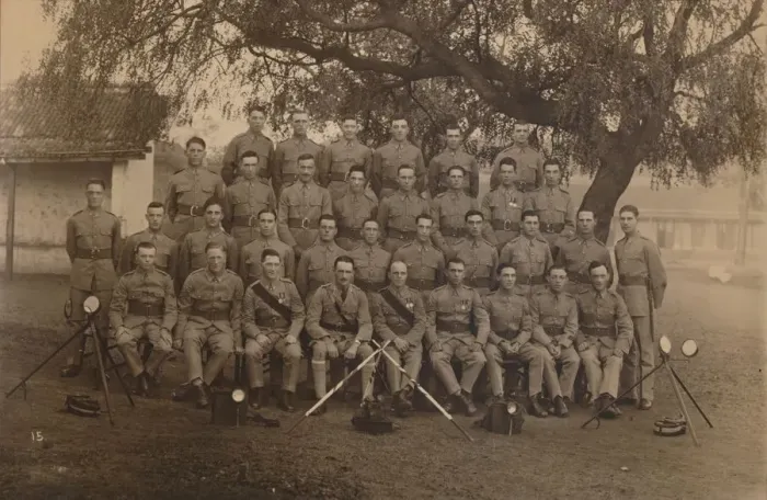 Framed Print : The Battalion Signallers of the First Battalion, The Queens Own Royal West Kent Regiment. Poona, In Framed Print : The Battalion Signallers of the First Battalion, The Queens Own Royal West Kent Regiment. Poona, In