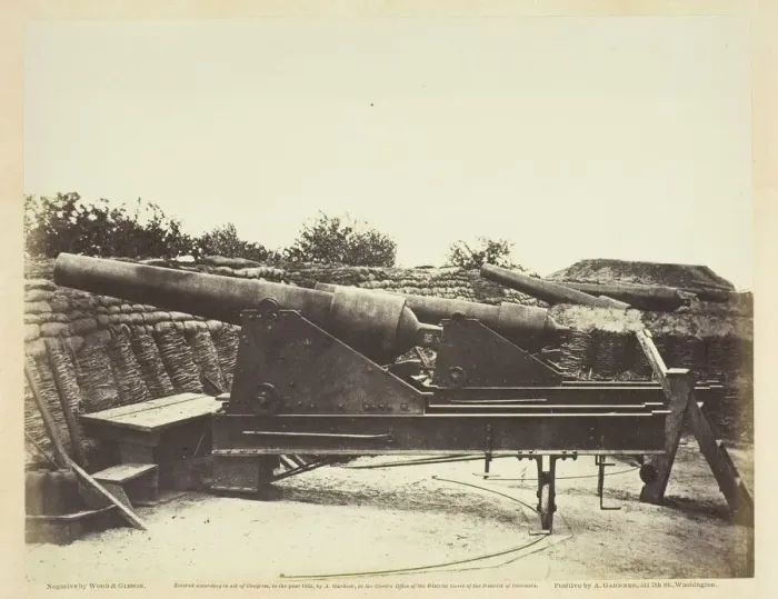 Framed Print : Battery No. 1, Near Yorktown, Virginia, May 1862. Creator: Wood & Gibson Framed Print : Battery No. 1, Near Yorktown, Virginia, May 1862. Creator: Wood & Gibson