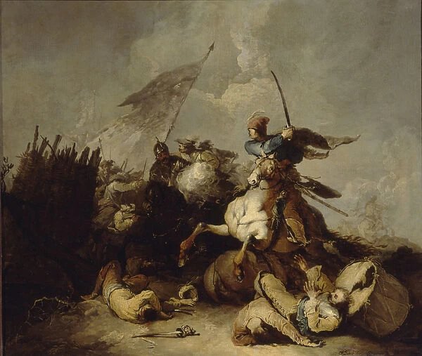A battle. Found in the Collection of State A. Pushkin Museum of Fine Arts, Moscow