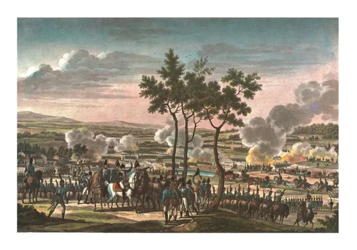 Framed Print : Battle of Abensberg, 20 April 1809, (c1850). Artist: Edme Bovinet Framed Print : Battle of Abensberg, 20 April 1809, (c1850). Artist: Edme Bovinet