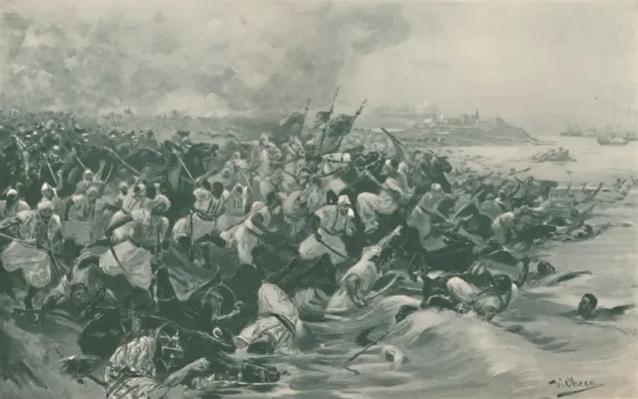 Framed Print : The Battle of Aboukir, 1799, (1896) Framed Print : The Battle of Aboukir, 1799, (1896)