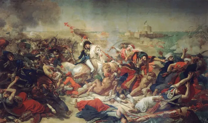 Framed Print : Battle of Aboukir, 25 July 1799, 1806. Artist: Gros, Antoine Jean, Baron (1771-1835) Framed Print : Battle of Aboukir, 25 July 1799, 1806. Artist: Gros, Antoine Jean, Baron (1771-1835)