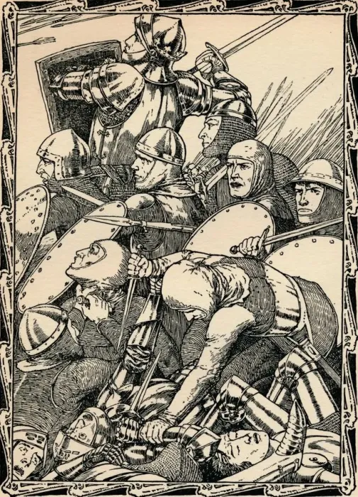 Framed Print : At The Battle of Agincourt, 1902. Artist: Patten Wilson Framed Print : At The Battle of Agincourt, 1902. Artist: Patten Wilson