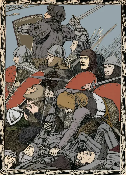 Framed Print : At The Battle of Agincourt, 1902. Artist: Patten Wilson Framed Print : At The Battle of Agincourt, 1902. Artist: Patten Wilson