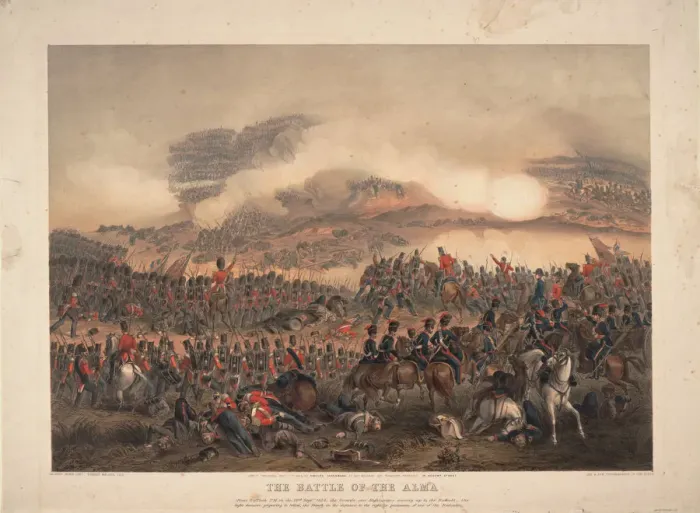 Framed Print : The Battle of the Alma on September 20, 1854, 1854. Artist: Norie, Orlando (1832-1901) Framed Print : The Battle of the Alma on September 20, 1854, 1854. Artist: Norie, Orlando (1832-1901)