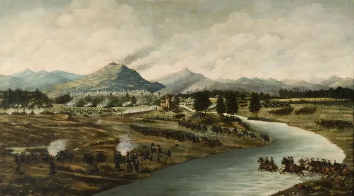 Framed Print : The Battle of the Alma on September 20, 1854, c. 1875. Artist: Anonymous Framed Print : The Battle of the Alma on September 20, 1854, c. 1875. Artist: Anonymous