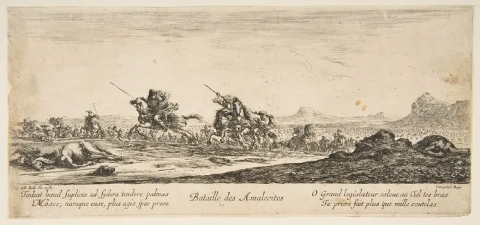 Framed Print : The Battle of the Amalekites, ca. 1645-52. Creator: Stefano della Bella Framed Print : The Battle of the Amalekites, ca. 1645-52. Creator: Stefano della Bella