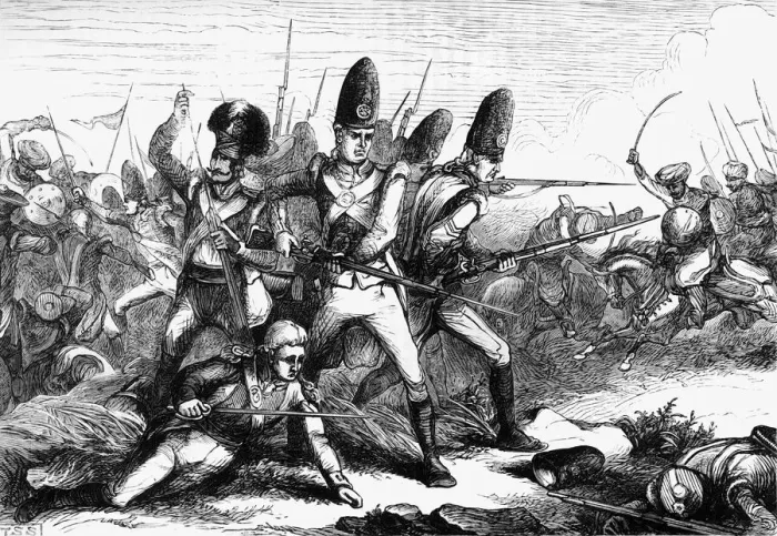 Framed Print : The Battle of Arass: The Grenadiers at Bay, c1891. Creator: James Grant Framed Print : The Battle of Arass: The Grenadiers at Bay, c1891. Creator: James Grant