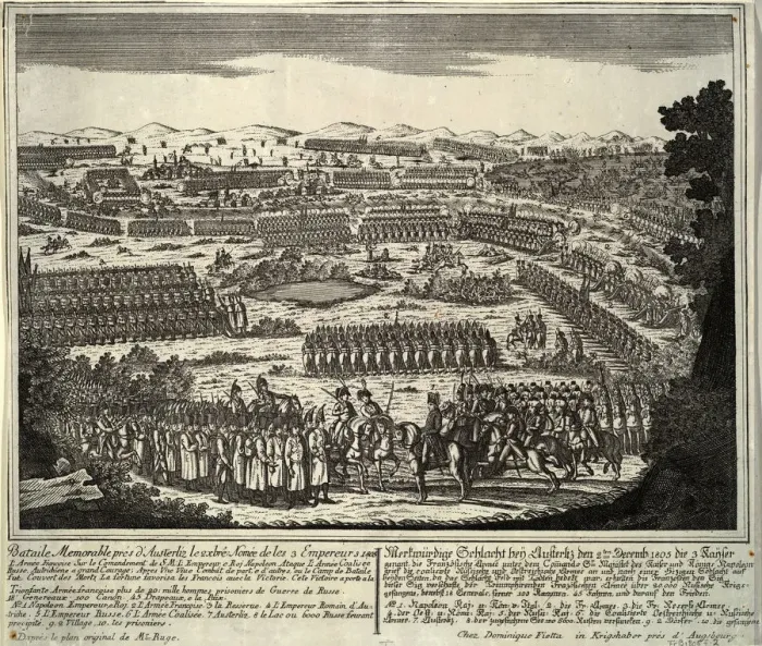 Framed Print : The Battle of Austerlitz on December 2, 1805, 1805. Artist: Anonymous