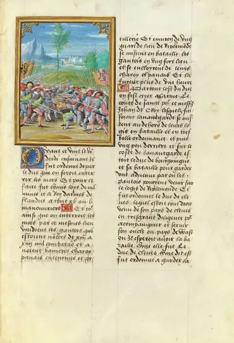 Framed Print : The Battle at Bazel; Livre des faits de Jacques de Lalaing, about 1530. Creator: Master of the Getty Lalaing Framed Print : The Battle at Bazel; Livre des faits de Jacques de Lalaing, about 1530. Creator: Master of the Getty Lalaing