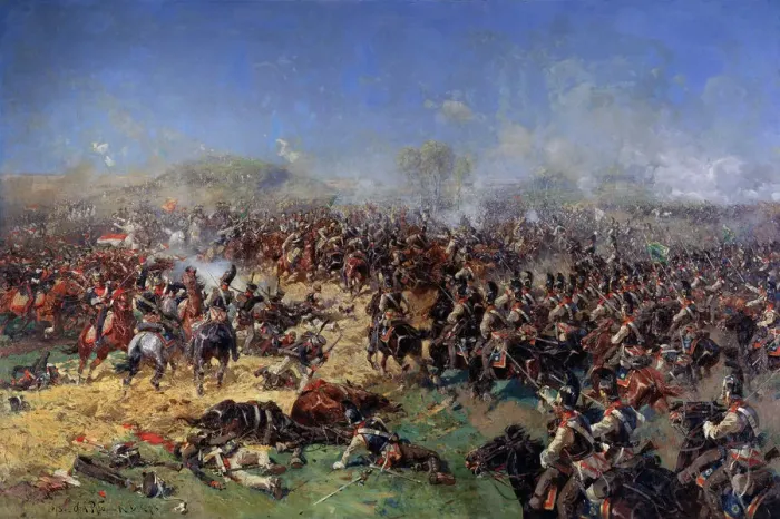 Framed Print : The Battle of Borodino on August 26, 1812. Third French Attack, 1913. Artist: Franz Roubaud Framed Print : The Battle of Borodino on August 26, 1812. Third French Attack, 1913. Artist: Franz Roubaud
