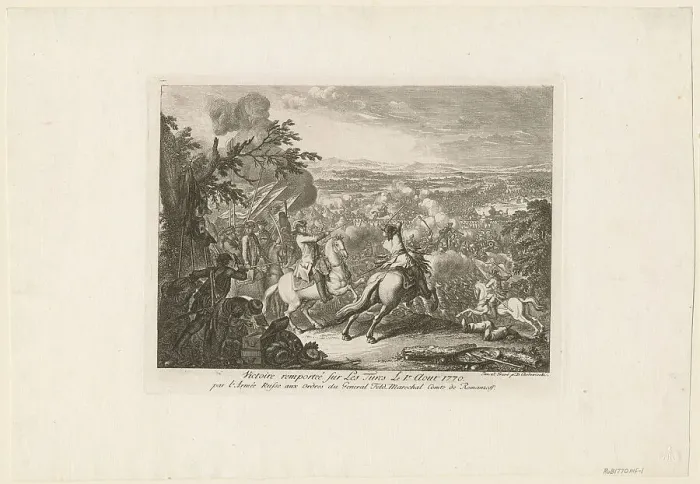 Framed Print : The Battle of Cahul, 1770. Artist: Chodowiecki, Daniel Nikolaus (1726-1801) Framed Print : The Battle of Cahul, 1770. Artist: Chodowiecki, Daniel Nikolaus (1726-1801)