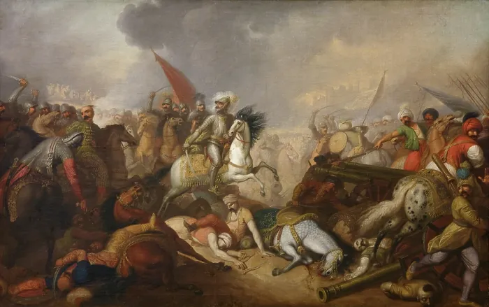 Framed Print : The Battle of Chocim, c1800, before 1797. Creator: Franciszek Smuglewicz Framed Print : The Battle of Chocim, c1800, before 1797. Creator: Franciszek Smuglewicz