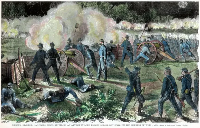 Framed Print : Battle of Cold Harbor, Virginia, American Civil War, 3 June 1864 Framed Print : Battle of Cold Harbor, Virginia, American Civil War, 3 June 1864