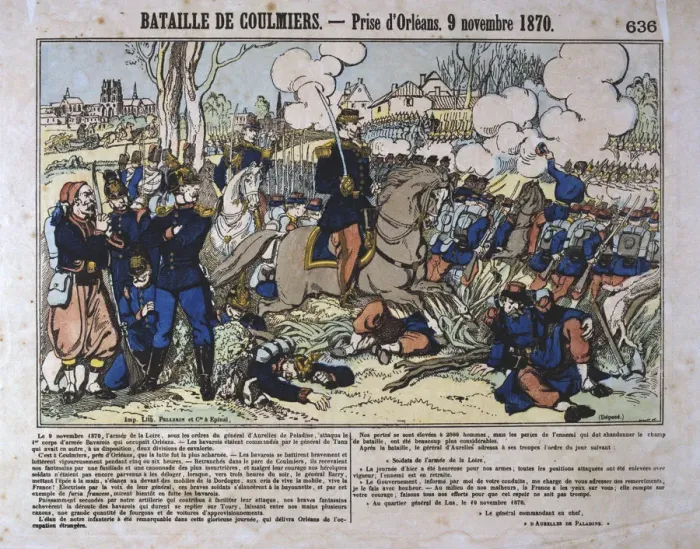 Framed Print : Battle of Coulmiers, Franco-Prussian War, 9th November 1870 Framed Print : Battle of Coulmiers, Franco-Prussian War, 9th November 1870