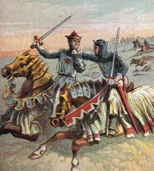 Framed Print : After The Battle Of Crecy, 1346, (c1850) Framed Print : After The Battle Of Crecy, 1346, (c1850)