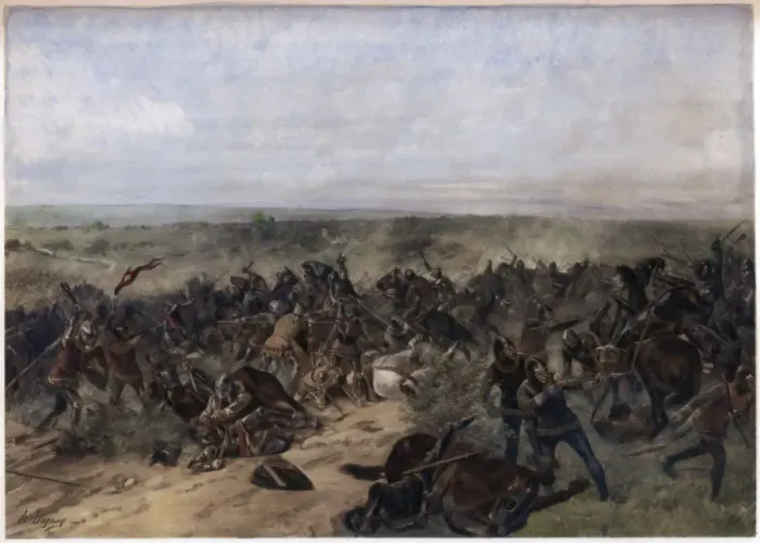 Framed Print : Battle of Crecy, 26th August 1346 Framed Print : Battle of Crecy, 26th August 1346