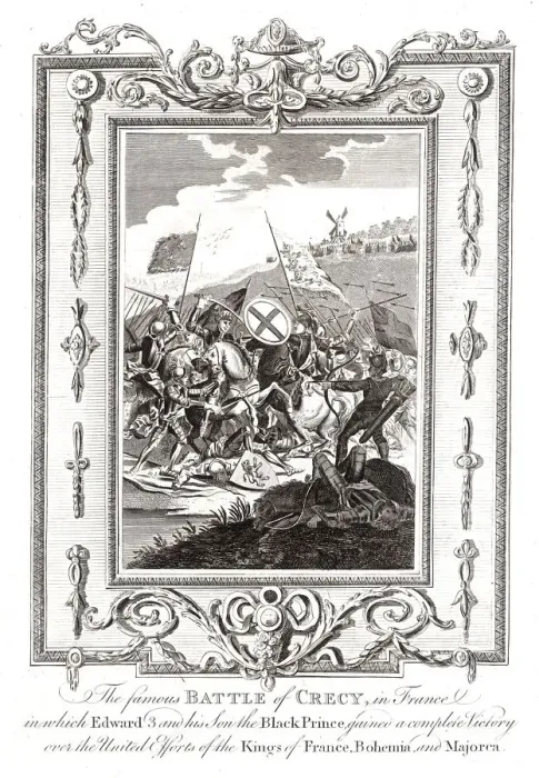 Framed Print : Battle of Crecy in France, 1346 Framed Print : Battle of Crecy in France, 1346