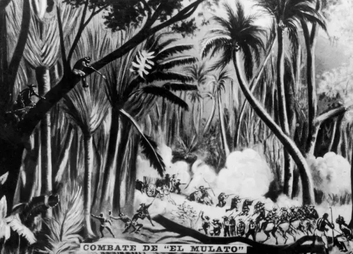 Framed Print : Battle during Cuban War of Independence, (1895), 1920s Framed Print : Battle during Cuban War of Independence, (1895), 1920s