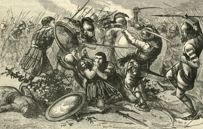 Framed Print : Battle of Cunaxa, 1890. Creator: Unknown Framed Print : Battle of Cunaxa, 1890. Creator: Unknown