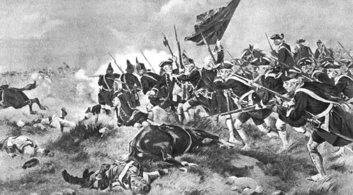 Framed Print : The Battle of Dettingen, 16 June 1743, (1910) Framed Print : The Battle of Dettingen, 16 June 1743, (1910)