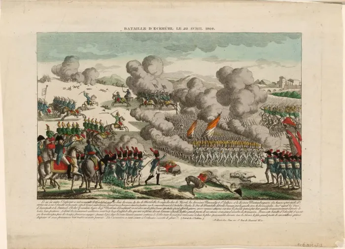Framed Print : The Battle of Eggmuhl on 22 April 1809, ca 1809. Artist: Anonymous Framed Print : The Battle of Eggmuhl on 22 April 1809, ca 1809. Artist: Anonymous