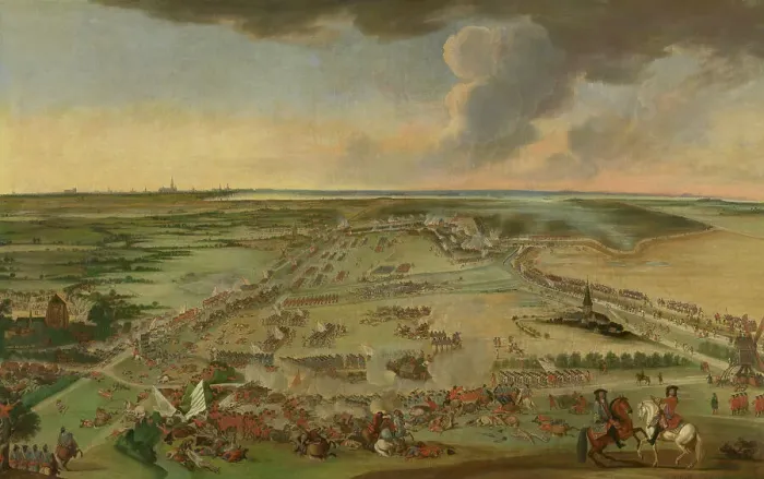 Framed Print : Battle of Ekeren, 1703. Creator: Constantyn Francken Framed Print : Battle of Ekeren, 1703. Creator: Constantyn Francken