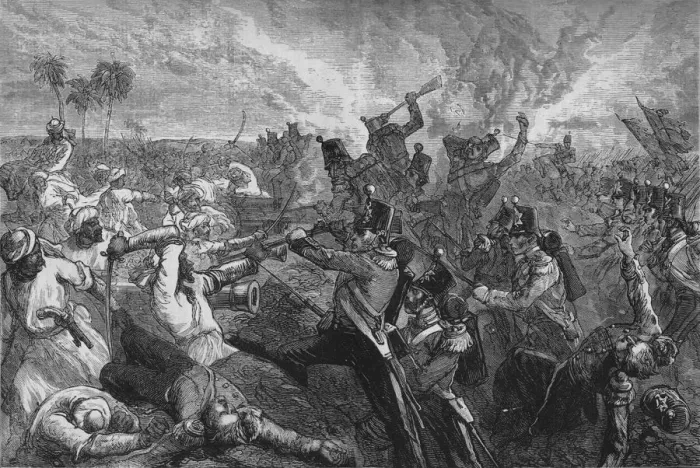 Framed Print : Battle of Ferozeshah, c1880 Framed Print : Battle of Ferozeshah, c1880