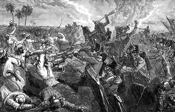 The Battle of Ferozeshah, India, 1845, (1900)