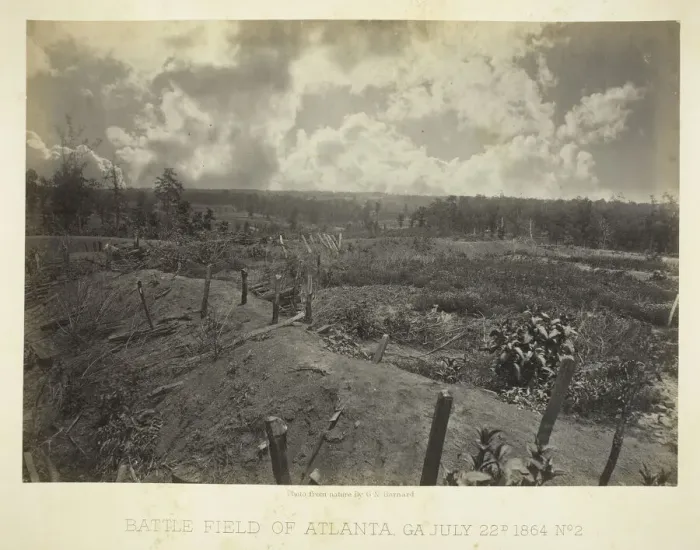 Framed Print : Battle Field of Atlanta, GA, No. 2, July 22, 1864. Creator: George N. Barnard Framed Print : Battle Field of Atlanta, GA, No. 2, July 22, 1864. Creator: George N. Barnard